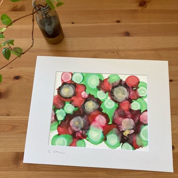 New Original Signed Artwork Alcohol Ink on Paper - Picture 1 of 6